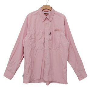 Simms Shirt Mens XL Pink Roll Tab Sleeve COR3 Gorpcore Athletic Fishing Sporty
